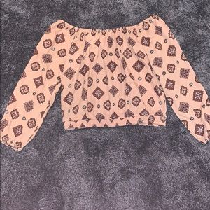 Off the shoulder long sleeve